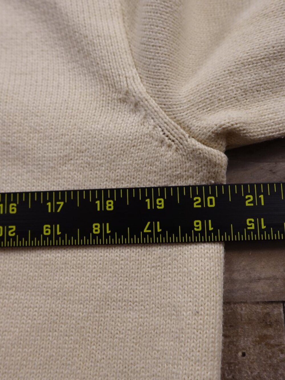 Polo Ralph Lauren Quarter Zip Sweater Men’s Medium Cream Cotton Classic - Picture 5 of 11